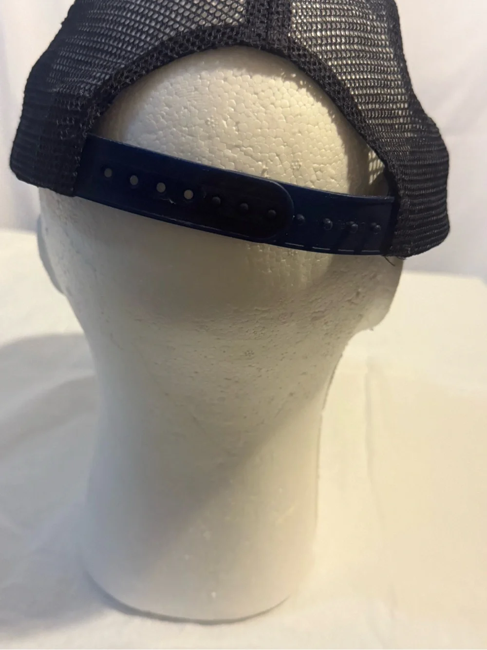 Head Kids Striped Baseball Hat in Black and Cream with Mascot Patch